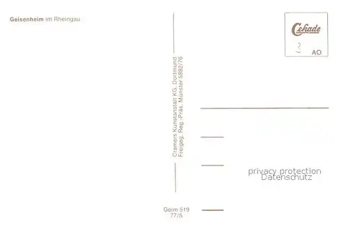 AK / Ansichtskarte Geisenheim Fliegeraufnahme Geisenheim