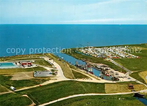 AK / Ansichtskarte Dorumer_Tief Fliegeraufnahme Hafen Dorumer Tief