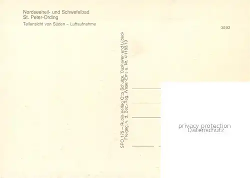 AK / Ansichtskarte Peter Ording_St Fliegeraufnahme Peter Ording_St