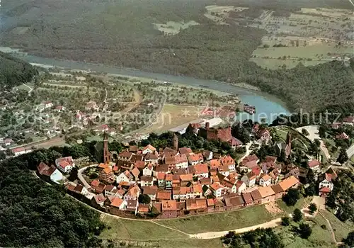 AK / Ansichtskarte Dilsberg Fliegeraufnahme Kirche Dilsberg