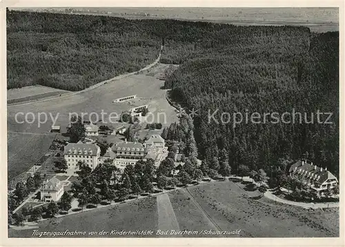 AK / Ansichtskarte Duerrheim_Bad Fliegeraufnahme Kinderheilstaette Duerrheim_Bad