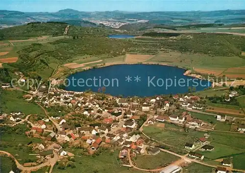 AK / Ansichtskarte Schalkenmehren Marr Fliegeraufnahme Schalkenmehren