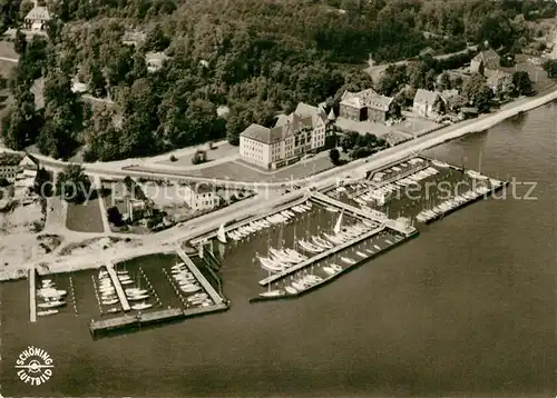 AK / Ansichtskarte Kiel Fliegeraufnahme Olympiahafen Kiel