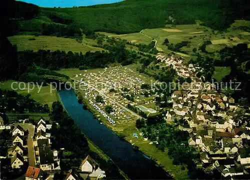 AK / Ansichtskarte Odersbach Fliegeraufnahme Odersbach