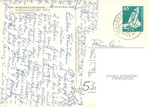 AK / Ansichtskarte Luetzenhardt Fliegeraufnahme  Luetzenhardt