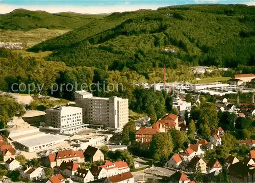 AK / Ansichtskarte Lahr_Baden Panorama Krankenhaus Fliegeraufnahme Lahr_Baden
