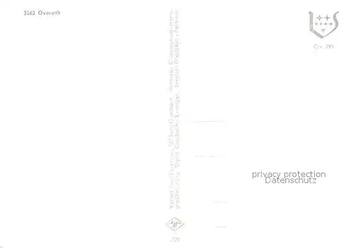 AK / Ansichtskarte Overath Panorama Hauptstrasse Kirche Overath