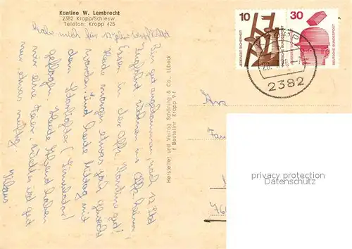 AK / Ansichtskarte Kropp_Schleswig Kantine Lambrecht Kropp_Schleswig