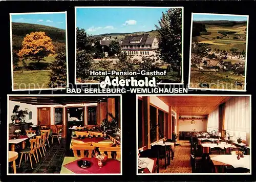 AK / Ansichtskarte Wemlighausen Hotel Pension Gasthof Aderhold Wemlighausen