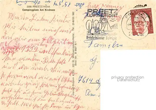AK / Ansichtskarte Preetz_Holstein Campingplatz am Kirchsee Preetz_Holstein