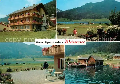 AK / Ansichtskarte Weissensee_Kaernten Haus Alpenfriede Weissensee Kaernten