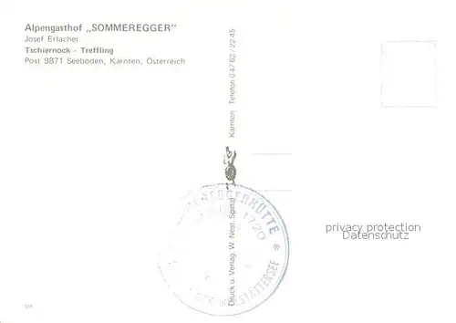 AK / Ansichtskarte Treffling Alpengasthof Sommeregger Treffling