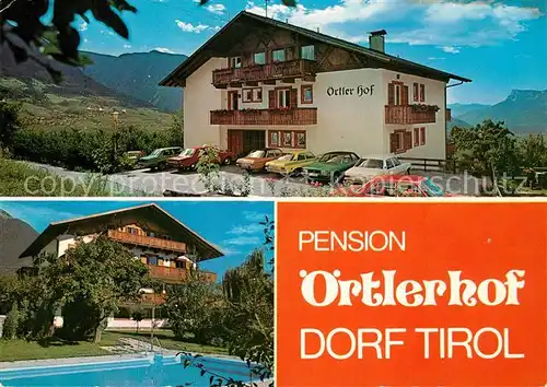 AK / Ansichtskarte Dorf_Tirol Pension oertlerhof Dorf_Tirol