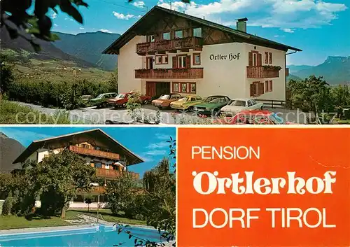 AK / Ansichtskarte Dorf_Tirol Pension oertlerhof Dorf_Tirol