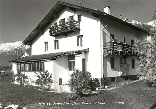 AK / Ansichtskarte Mils_Hall Pension Staud Mils_Hall