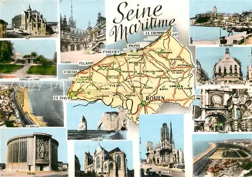 AK / Ansichtskarte Seine et Marne Fu Forges les Eaux Ste Adresse Yvetot Etretat Rouen Aumale Dieppe Le Treport Fecamp Seine et Marne