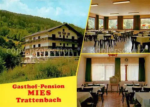 AK / Ansichtskarte Trattenbach Gasthof Pension Mies Speisesaal Gaststube Trattenbach
