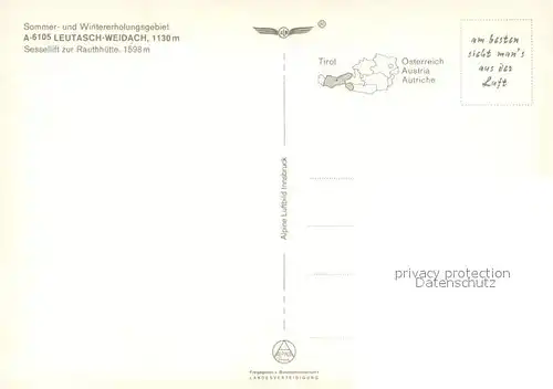 AK / Ansichtskarte Leutasch Fliegeraufnahme mit Hohe Munde Sessellift zur Rauthuette Leutasch