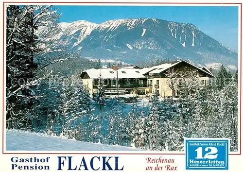 AK / Ansichtskarte Reichenau_Rax Gasthof Pension Flackl Reichenau Rax