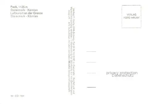 AK / Ansichtskarte Pack Fliegeraufnahme Pack