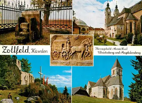 AK / Ansichtskarte Zollfeld Herzogstuhl Maria Saal Ulrichsberg und Magdalensberg 