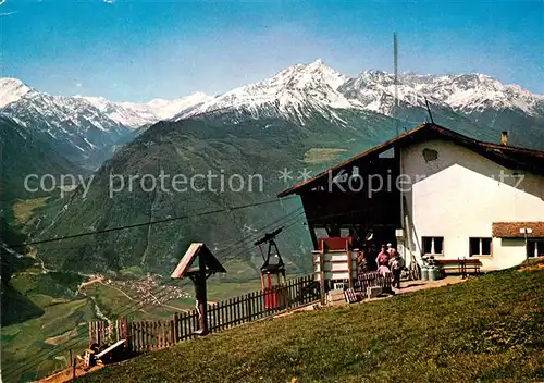 AK / Ansichtskarte St_Martin_Kofel Bergstation der Seilbahn Latsch St_Martin_Kofel