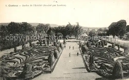 AK / Ansichtskarte Castres_Tarn Jardin de l Eveche dessine par Lenotre Castres_Tarn