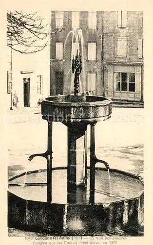 AK / Ansichtskarte Lacaune_les_Bains Fontaine Lacaune_les_Bains