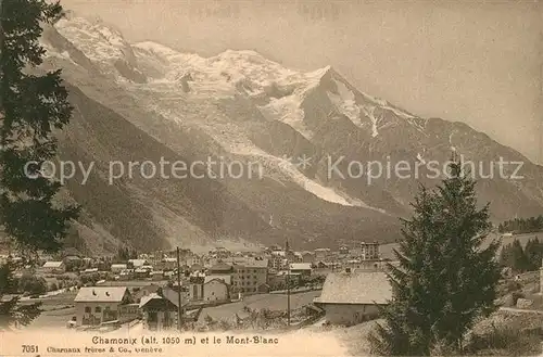 AK / Ansichtskarte Chamonix et le Mont Blanc Chamonix