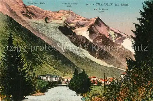 AK / Ansichtskarte Chamonix Mont Blanc Dome du Gouter Aiguille du Gouter Chamonix