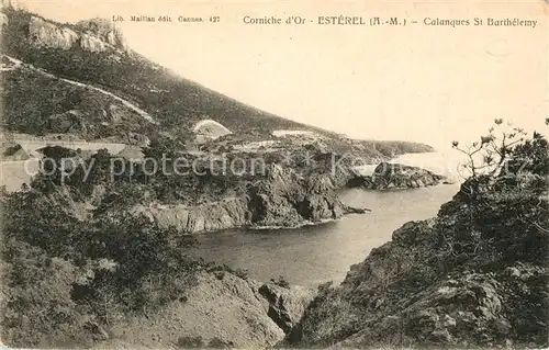 AK / Ansichtskarte Esterel Calanques Saint Barthelemy Kuestenpanorama Esterel