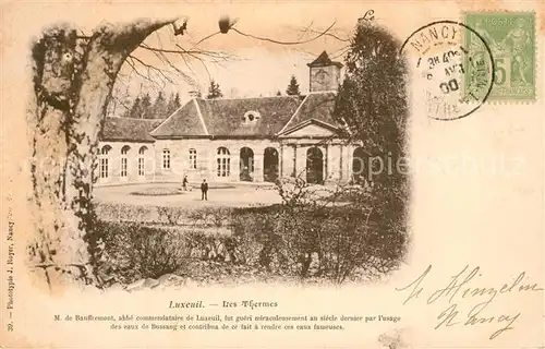 AK / Ansichtskarte Luxeuil les Bains Les Thermes Luxeuil les Bains