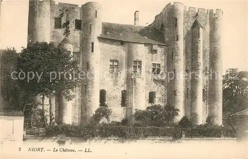 AK / Ansichtskarte Niort Chateau Schloss Niort