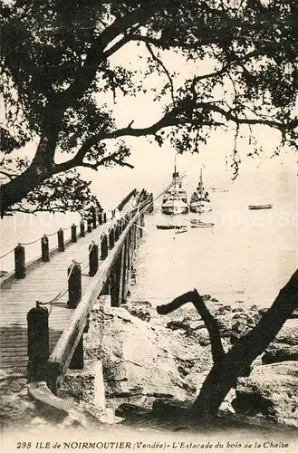 AK / Ansichtskarte Ile_de_Noirmoutier Estacade du bois de la Chaize Ile_de_Noirmoutier