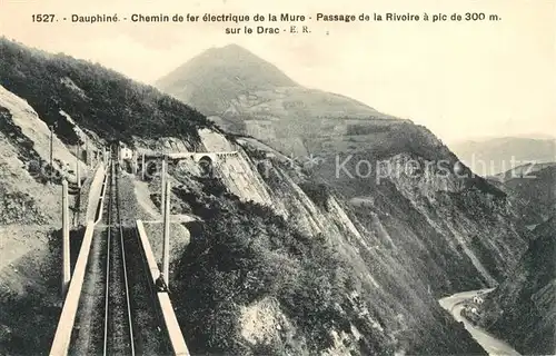 AK / Ansichtskarte Dauphine Chemin de fer electrique de la Mure Passage de la Rivoire Dauphine
