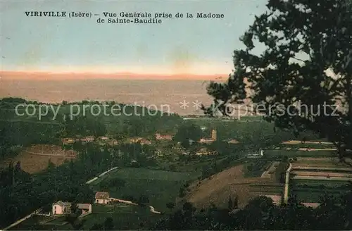 AK / Ansichtskarte Viriville Vue generale prise de la Madonne de Sainte Baudile Viriville