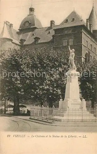 AK / Ansichtskarte Vizille Chateau Statue de la Liberte Vizille