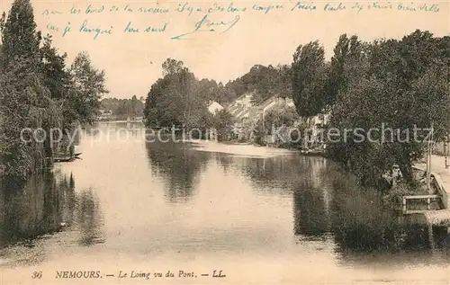 AK / Ansichtskarte Nemours_Seine et Marne Le Loing vu du Pont Nemours Seine et Marne