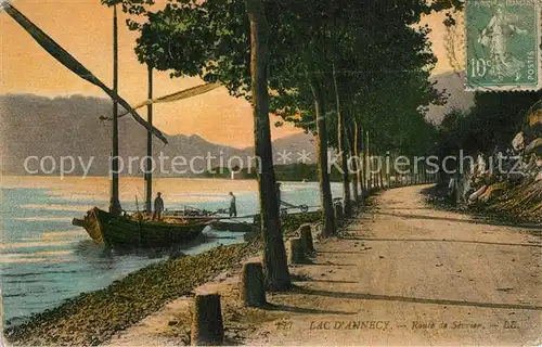 AK / Ansichtskarte Annecy_Haute Savoie Route de Sevrier au Lac d Annecy Annecy Haute Savoie