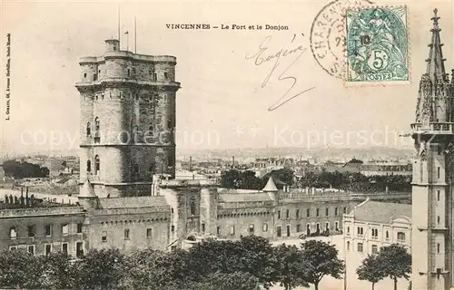 AK / Ansichtskarte Vincennes Le Fort et le Donjon Vincennes