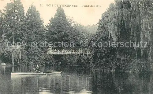 AK / Ansichtskarte Bois_de_Vincennes Pont des iles Bois_de_Vincennes