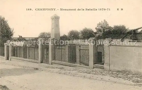 AK / Ansichtskarte Champigny sur Marne Monument de la bataille de 1870 Champigny sur Marne