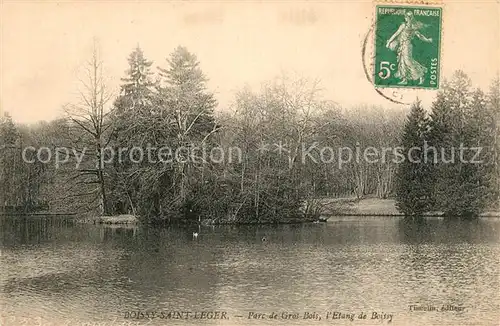 AK / Ansichtskarte Boissy Saint Leger Parc de Gros Bras Etang de Boissy Boissy Saint Leger