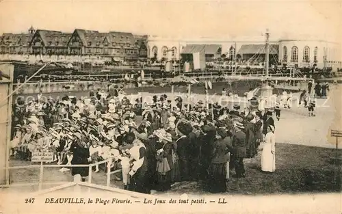 AK / Ansichtskarte Deauville Plage Fleurie les jeux des tout petits Deauville
