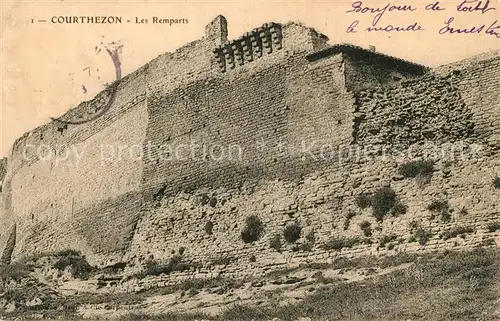 AK / Ansichtskarte Courthezon Les Remparts Courthezon