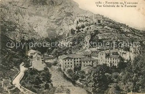 AK / Ansichtskarte Fontaine de Vaucluse Vue generale de la Fontaine Fontaine de Vaucluse