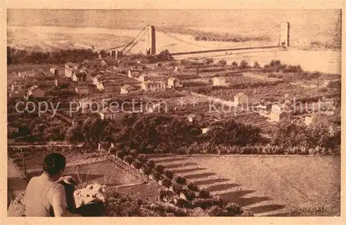 AK / Ansichtskarte Cavaillon Vue generale du Pont et de la Vallee de la Durance Cavaillon