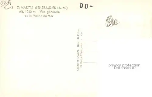 AK / Ansichtskarte Saint Martin d_Entraunes Vue generale et la Vallee du Var Alpes Saint Martin d Entraunes