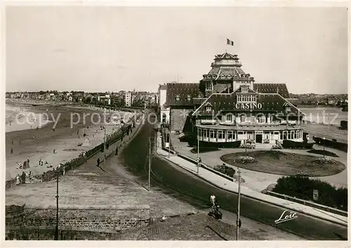 AK / Ansichtskarte Saint Malo_Ille et Vilaine_Bretagne Le Casino et la Grande Plage Saint Malo_Ille et Vilaine