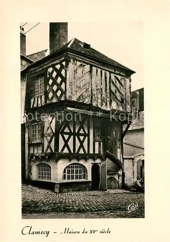 AK / Ansichtskarte Clamecy_Nievre Maison du XVe siecle Fachwerkhaus Clamecy_Nievre
